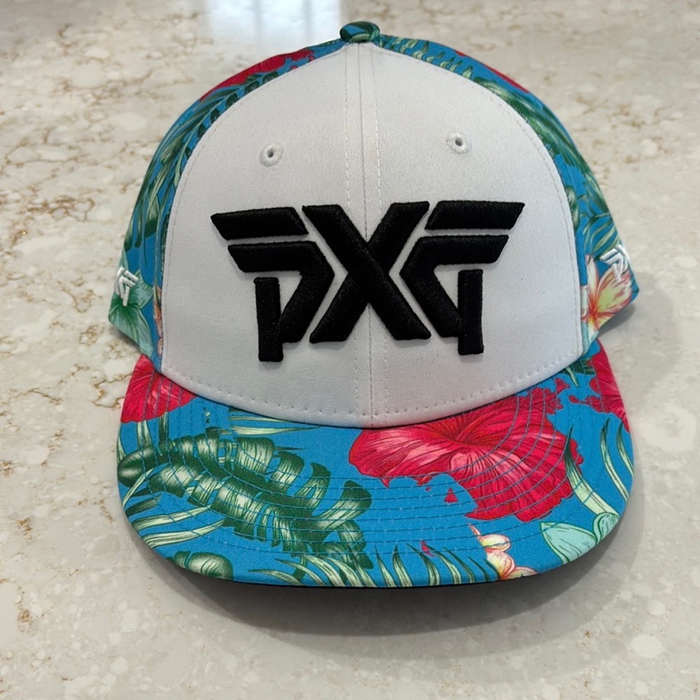 PXG Tropical Floral Cap - White and Multicolor
